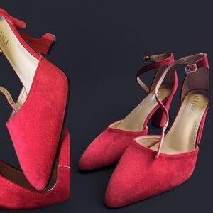 Women's Size 11 Red Suede Heels